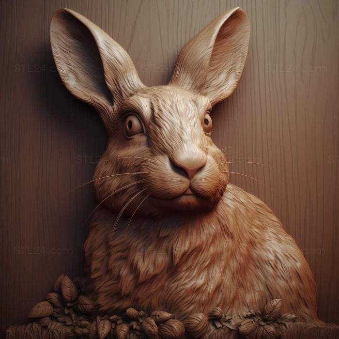Nature and animals (Bunny 3, NATURE_5139) 3D models for cnc
